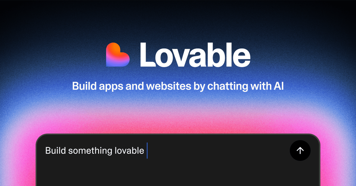 Screenshot von Lovable