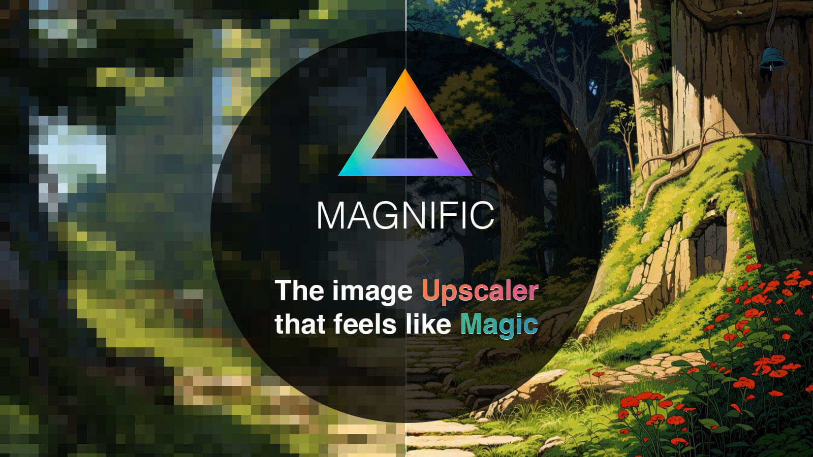 Screenshot von Magnific AI