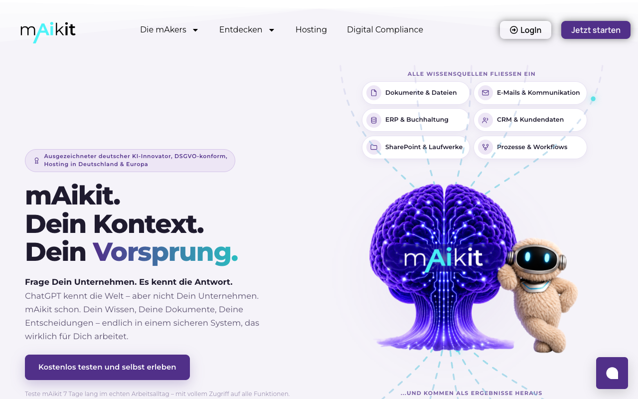 Screenshot von mAikit