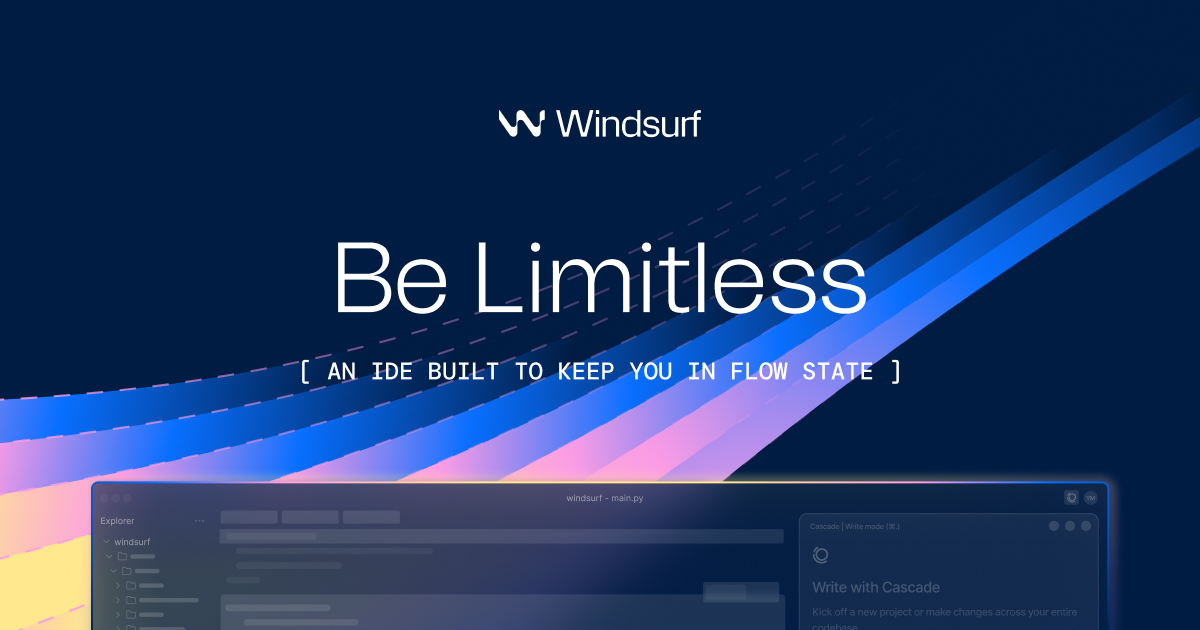 Screenshot von Windsurf